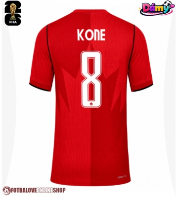 Kanada Ismael Kone #8 Domácí Dres pro Dámy MS 2026 Krátkým Rukávem